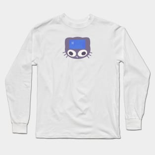 Blue Screen of Death Cat Long Sleeve T-Shirt